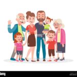 Multi generational family Stock Vector Images - Alamy