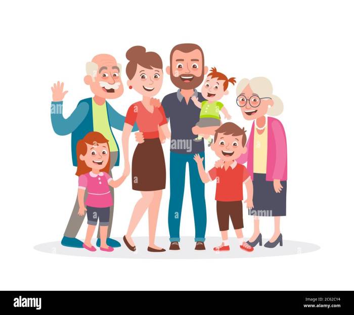 Multi generational family Stock Vector Images - Alamy